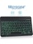 Tablet ve Telefonlar Için Rgb LED Işıklı Bluetooth Klavye Şarjlı Kablosuz + Tr Klavye Sticker - AL2670 Siyah 4