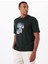 Bisiklet Yaka Baskılı Siyah Erkek T-Shirt XM000269 AF12112 UB001 T-Shırt 1