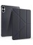 Xiaomi Poco Pad ile Uyumlu Kılıf Tri Folding Silikon Kalem Bölmeli Katlanabilir Standlı Pu Deri Yumuşak Kapak, Tablet Kılıfı [kalem Alanı, Akıllı Kapak, Uyku Modlu] (Siyah) 1