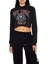 Baskılı Crop Sweatshirt 2