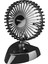 FAN-504 2 Kademli Düğmeli 3500 Rpm Taşınabilir Masaüstü Siyah USB Fan 2