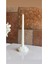 Candle El Yapımı Kokusuz Şakayik Gül Dekoratif Mum Kırık Beyaz 7 Cm- Şamdanlık Dekoratif Mum 22*2 1