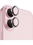 Apple iPhone 16 Gerçek Cam Safir Lens Koruma Pembe 1