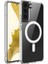 Samsung Galaxy S22 Plus Uyumlu Magesafe Wireless Şarj Özellikli Şeffaf Silikon Kılıf 1
