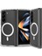 Samsung Galaxy Z Fold 4 Uyumlu Magesafe Wireless Şarj Özellikli Şeffaf Silikon Kılıf 1