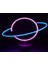 Neon Işıklı Satürn Lamba Pil+Usb 1