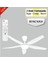HS-9306 Rigel 85W 3 Kademeli Ledli Uzaktan Kumandalı Dekoratif 5 Pervaneli Tavan Vantilatörü Beyaz 5