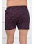 Erkek Penye Boxer Bordo - Lacivert 4