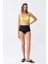 Kadın Straplez Sarı Yüksek Bel Bikini Takımı 4