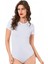 Bayan Kısa Kol Çıtçıtlı Body Beyaz 1