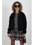 Siyah Taş Işlemeli Bomber Ceket 1