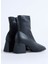 Siyah Kadın Topuklu Bot Foley 3