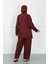 Büyük Beden Tesettür Büyük Mayo Bordo 5