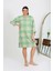 Kadın Büyük Beden Penye Gecelik Ev Elbisesi Yeşil 3