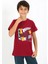 Erkek Çocuk Kısa Kol Penye Pijama Takım Bordo 3