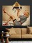 Retro Pin-Up Kız Çizimi Dekoratif Kanvas - Mdf Ahşap Tablo 3