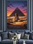 Giza Piramidi Gün Batımı Dekoratif Kanvas - Mdf Ahşap Tablo 2