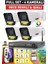 4 Kameralı Fullhd 5mp Lensli Renkli Gece Görüşlü 9 LED Güvenlik Kamerası Seti - 1tb 1