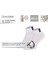 Coolmax Beyaz Yarım Havlu Dikişsiz Unisex Patik Spor Çorabı 3