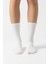 Unisex Ekstra Yumuşak Dikişsiz Beyaz Soket Çorap 3