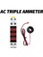 Din Ray Montajlı 3 Fazlı Ampermetre Mini Modüler Akım Ölçer (Yurt Dışından) 3