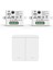6 Adet Kablosuz Işık Duvar Anahtarı Rf 433MHZ Röle Alıcısı ile 1x 2gang Panel Anahtarı LED Lamba Için LED Uzaktan Kumanda (Yurt Dışından) 2