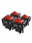 30A 250 V Ac Dpst 4 Pin Rocker Geçiş Anahtarı 4 Paket Kırmızı Işıklı Açık/kapalı T125 Geçiş Anahtarı Ağır Ev Aletleri Için (Yurt Dışından) 1
