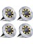 4 Adet 8led Güneş Enerjisi Disk Işık Açık Bahçe Güneş Yeraltı Işık Güverte Işık Spot Gömülü Güneş LED Lamba (Yurt Dışından) 1