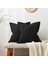 Dekoratif Atış Yastık Kapakları 18X18 Inç Siyah Vintage Kanepe Yastık Kapakları Yastık Kılıfı Dokuma Dokulu Yastık Kılıfları (Yurt Dışından) 2