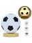 Futbol Gece Lambası USB LED Dairesel Masif Ahşap Cam Küçük Masa Lambası Başucu Yatak Odası Çalışma Dekorasyon Aydınlatma B (Yurt Dışından) 4