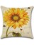 Ayçiçeği Iç ve Dış Mekan Yastık Keten Yastık Kılıfı Çiçek Dekorasyonu Kanepe Yatak Sandalye Sarılma Yastık Kılıfı (02) (Yurt Dışından) 1