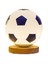 Futbol Gece Lambası USB LED Dairesel Masif Ahşap Cam Küçük Masa Lambası Başucu Yatak Odası Çalışma Dekorasyon Aydınlatma A (Yurt Dışından) 1