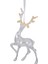 Yılbaşı Süsü, Geyik, Şeffaf - Asmalı, Akrilik Cam, Simli Boynuzlu, 10 1