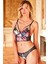 Kadifebalensiz Desteksiz Dolgusuz Yaka Detaylı Çiçek Baskılı Bralet Sütyen ve Slip Takım 1