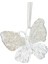Yılbaşı Süsü, Kelebek, Şeffaf-Gold - Asmalı, Akrilik Cam, Simli Kanat 1