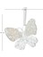 Yılbaşı Süsü, Kelebek, Şeffaf-Gold - Asmalı, Akrilik Cam, Simli Kanat 3