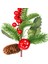 Yılbaşı Süsü Pike Berry Kozalaklı Elmalı Kırmızı-Yeşil 28 Cm. 2