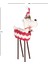 Yılbaşı Süsü, Geyik, Kırmızı-Beyaz - Ahşap Bacaklı, 28X43 cm 4