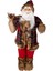Yılbaşı Süsü, Noel Baba, Kırmızı-Siyah - Ekose Kumaşlı, 90 cm 1