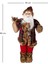 Yılbaşı Süsü, Noel Baba, Kırmızı-Siyah - Ekose Kumaşlı, 90 cm 5