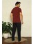 Erkek Bordo V Yaka 3'lü Pijama Takım 5