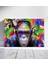 Psychedelic Müzisyen Maymun Pop Art Tabloları Kanvas Tablo 1