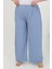 Kadın Büyük Beden Bürümcük Pantolon Mavi 2