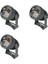 3x Dış Mekan LED Bahçe Duvarı Spot 10 W Peyzaj Aydınlatma AC220V IP65 Su Geçirmez Tek Işın Spot Işığı Beyaz Işık (Yurt Dışından) 1