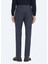 Açık Lacivert Düz Dokuma Fitted Fit Klasik Pantolon 4