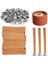 Mum Yapan Ahşap Fitiller, 100 Metal Keeper ile 100 Doğal Ahşap Fitil Seti, Dıy, Ev Dekoru, Ler Için Harika (Yurt Dışından) 1