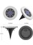 4 Adet 8led Güneş Enerjisi Disk Işık Açık Bahçe Güneş Yeraltı Işık Güverte Işık Spot Gömülü Güneş LED Lamba (Yurt Dışından) 3