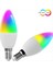 2pcs Tava Akıllı Wifi LED Ampul Beş Yönlü Spiral Mum Ampul Wifi Rgb Ampul Uzaktan Kumanda ve Ses Kontrolü 5W (Yurt Dışından) 2