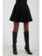 Siyah Içi Şort Astarlı Piliseli Mini Etek 4