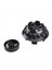 75MM Tekerlek Hub Kapakları Tekerlek Merkezi Hub Kapağı A1714000025 A2204000125 B66470200 Mercedes-Benz A C E Slk Sınıfı Siyah (Yurt Dışından) 4